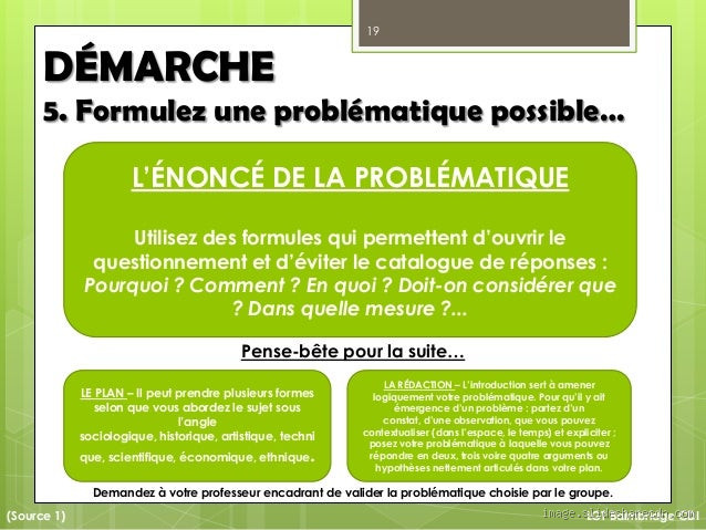 Comment introduire la problématique dans un commentaire ?