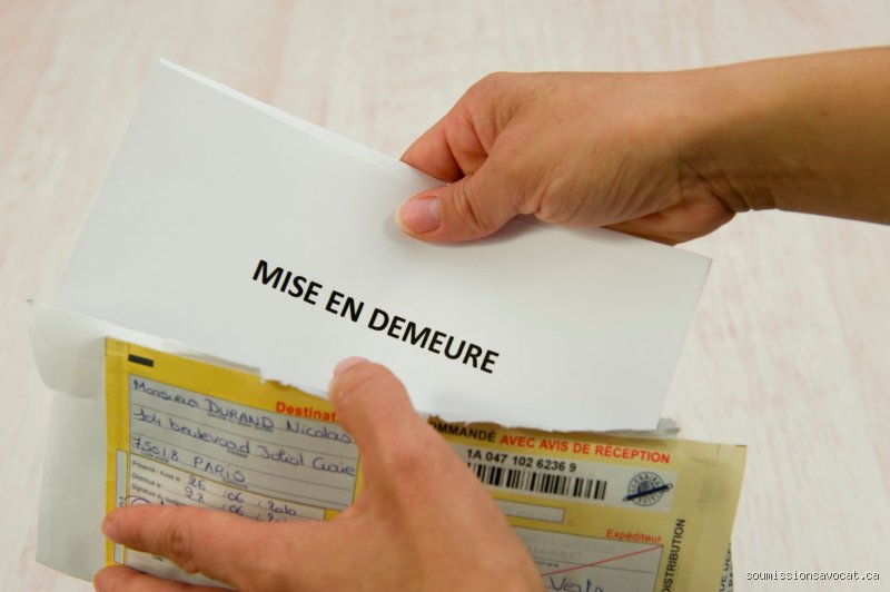 Comment mettre en demeure une personne ?