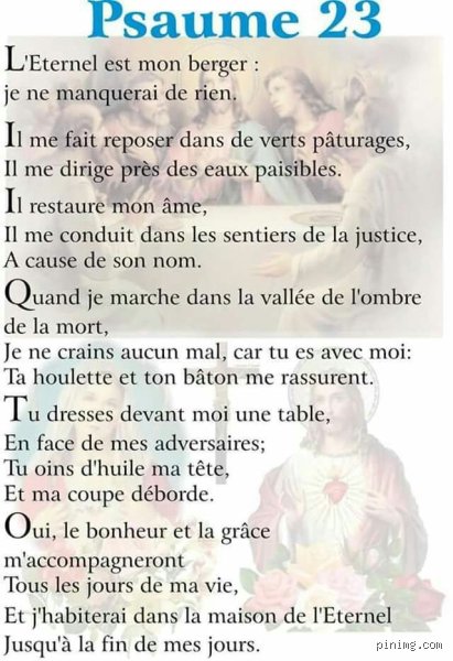 Comment puis-je réciter le psaume 23 pour trouver la paix intérieure et une force spirituelle renouvelée ?