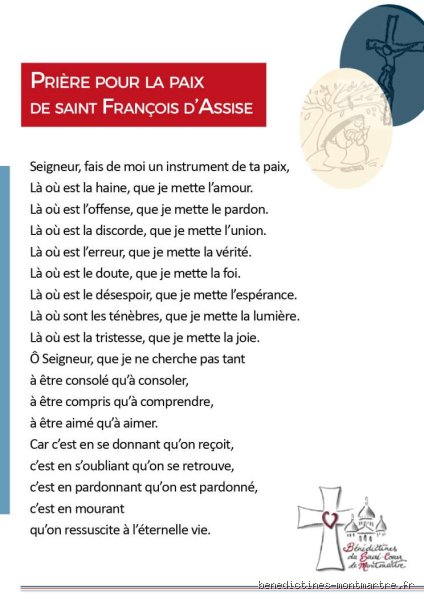 Quel saint pour la paix ?