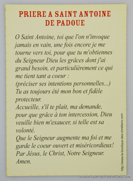 Quelle est la prière à Saint Antoine de Padoue pour la guérison et comment l'invoquer avec ferveur ?