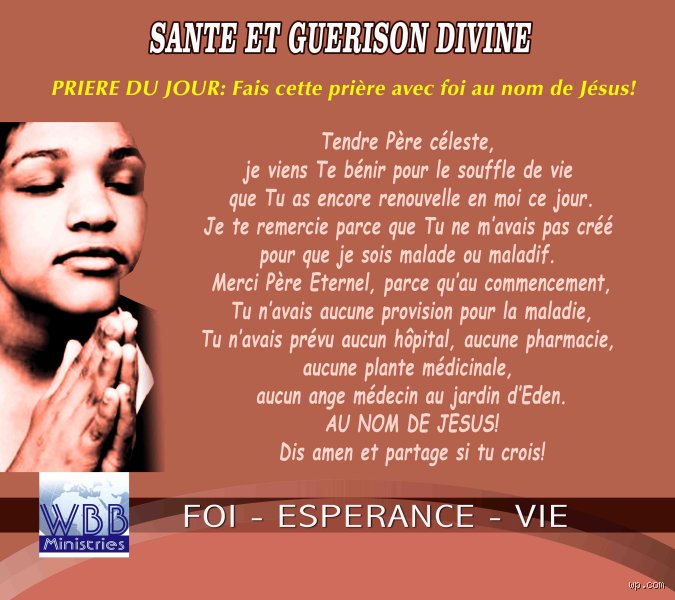 Quelle est la prière pour guérir d'une maladie ?
