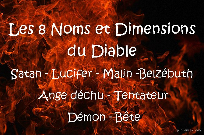 Quels sont les 4 noms propres qui désignent le diable : voyage au cœur des ténèbres sémantiques