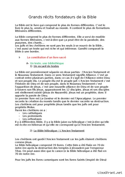 Qui est le père fondateur de la Bible ?