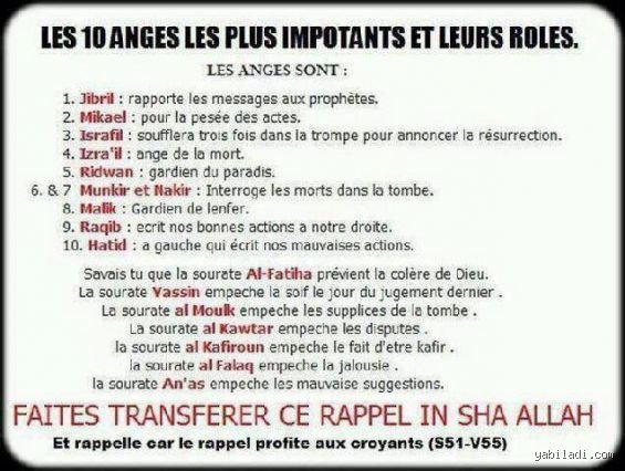 Qui sont les 4 anges en Islam ? Tout ce qu’il faut savoir sur ces archanges piliers de la foi musulmane