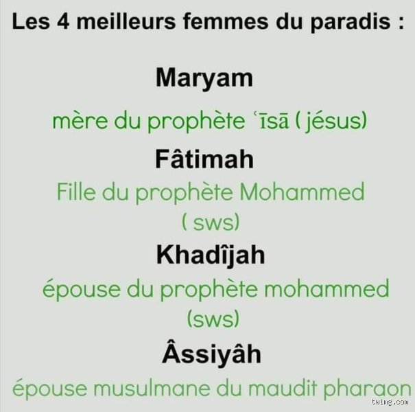 Qui sont les 4 meilleures femmes du Paradis ? Voici les figures spirituelles au sommet de l'excellence en Islam