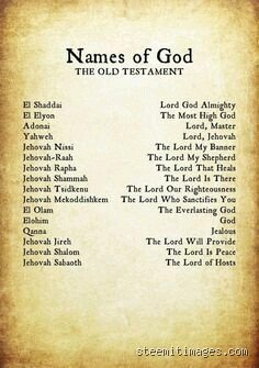What are the three powerful names of God? Entre mystique ancestrale, puissance du verbe et réalités historiques