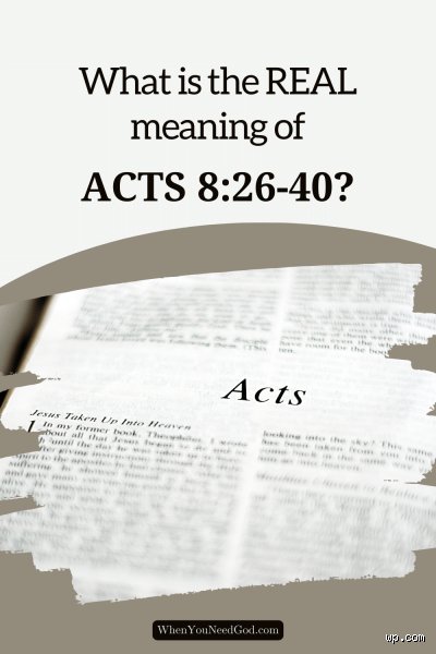 Au-delà du récit de voyage : What is the deeper meaning of Acts 8 dans la géopolitique spirituelle du premier siècle ?