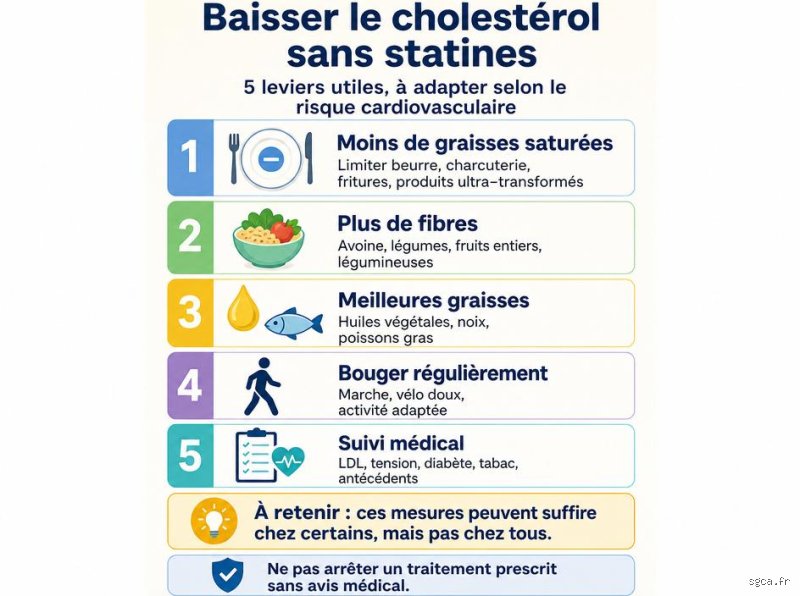 Comment faire descendre le cholestérol sans médicament ?