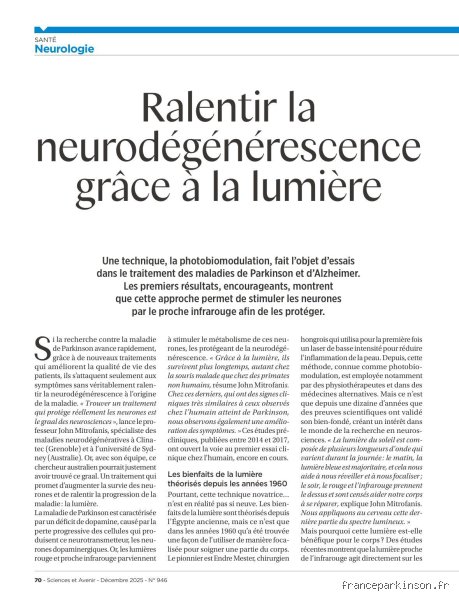 Comment ralentir la neurodégénérescence ?