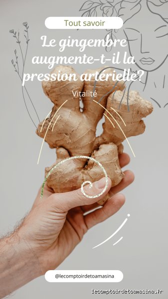 Le gingembre fait-il monter la tension artérielle ?