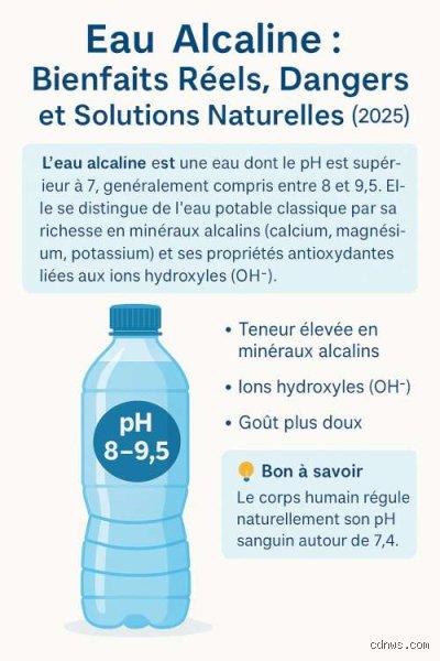 L'eau dont le pH est de 8,5 est-elle bonne pour la santé ? Enquête sur les promesses et les réalités de l'alcalinité