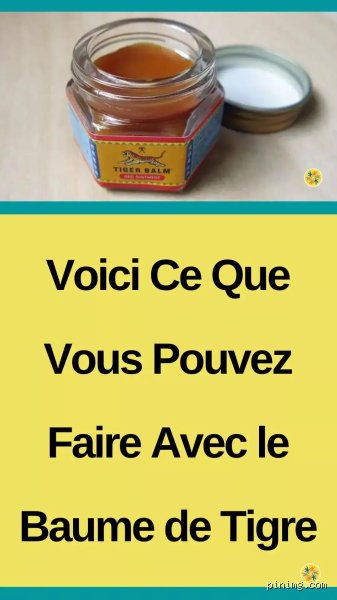 Où mettre le baume du tigre rhume ?