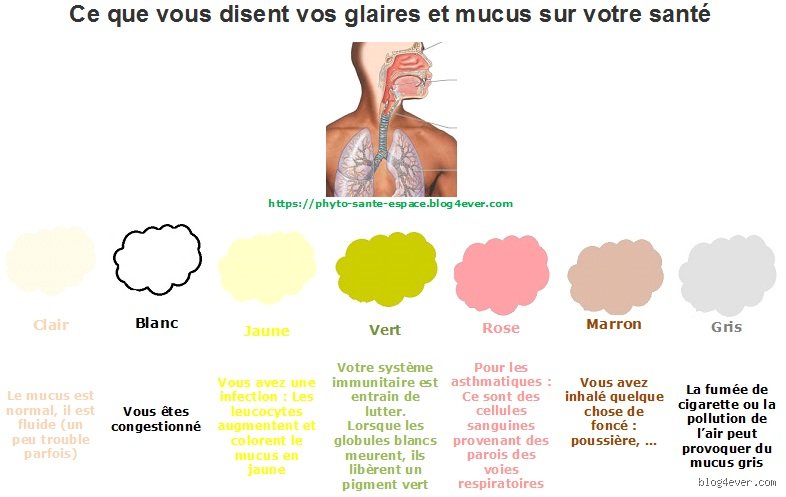 Pourquoi je crache des glaires blanches ?