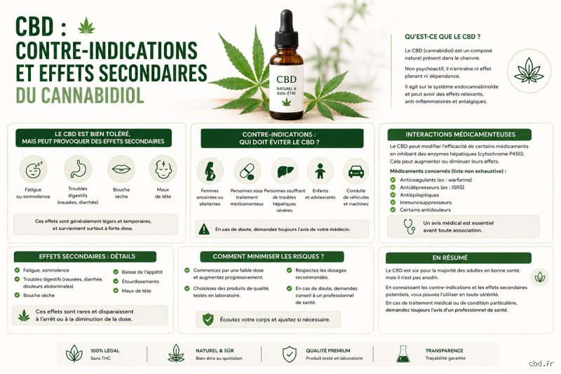 Pourquoi ne pas prendre du CBD : les risques cachés derrière la folie verte