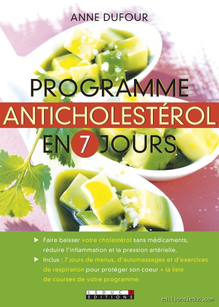 Quel est le menu anti-cholestérol pour la semaine ?