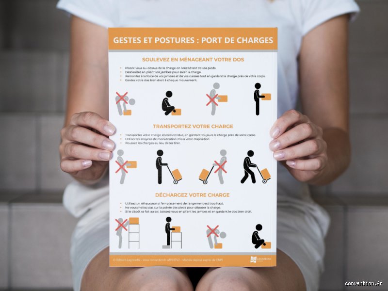 Quelles sont les quatre postures à éviter absolument lorsque vous devez soulever ou porter une charge ?