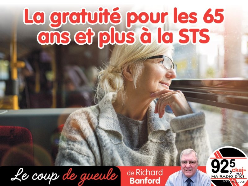 Qu'est-ce qui est gratuit pour les 65 ans et plus ?