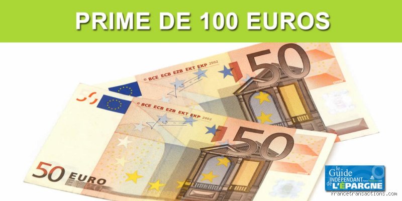 Quand sera versée la prime de 100 € 2022 ?