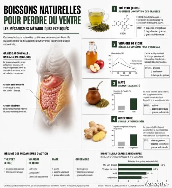 Que boire pour réduire la graisse abdominale ?