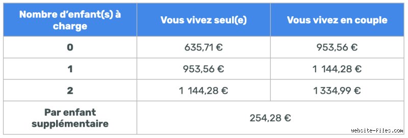 Quel sera le montant du RSA en 2024 ?