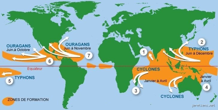 Qui est plus fort : ouragan ou cyclone ?