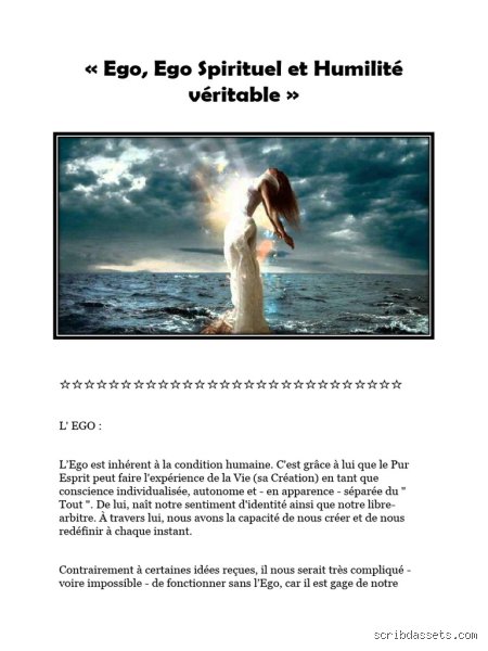 C'est quoi l'ego spirituel ?