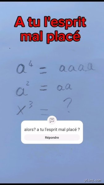 Est-ce que j'ai l'esprit mal placé ?