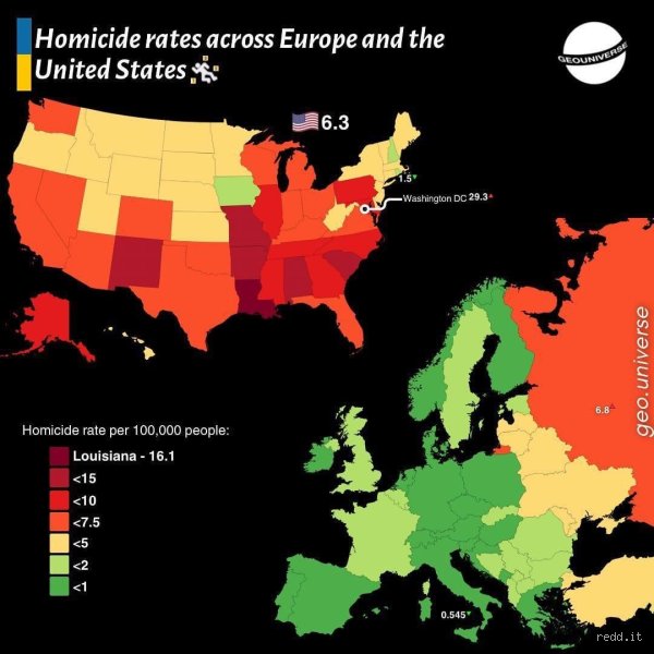 Le taux de criminalité est-il plus élevé aux États-Unis ou en Europe ? Vérités, mensonges et statistiques choc