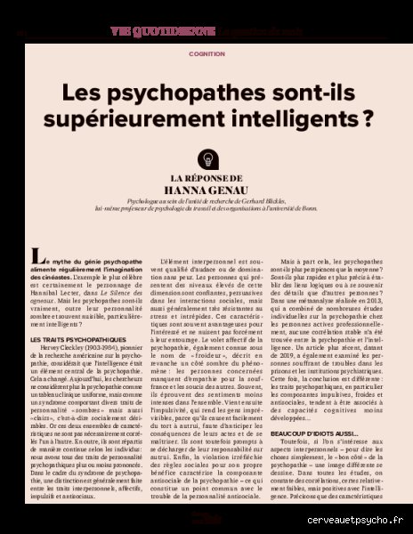 Les psychopathes ont-ils un QI élevé ? Anatomie d’un mythe tenace entre génies du mal et réalité clinique