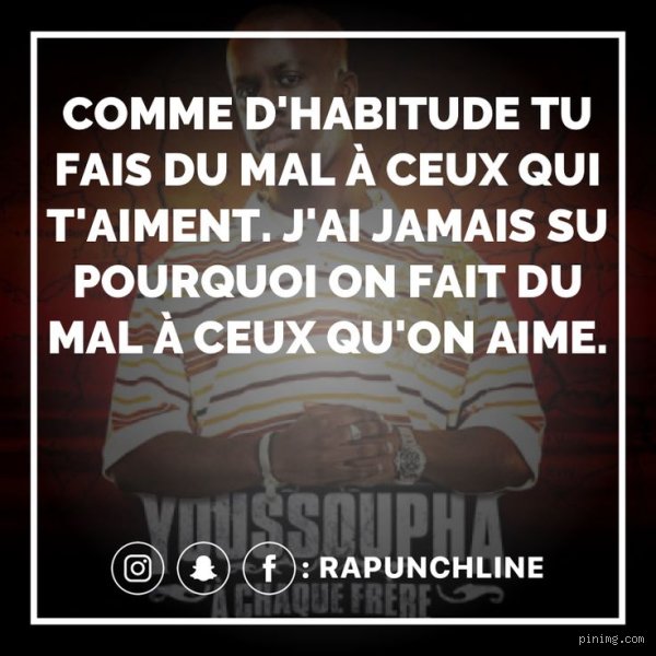 Pourquoi faire du mal à ceux qu'on aime ?