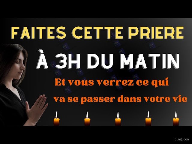Quelle est votre prière lorsque vous vous réveillez à 3 heures du matin ? Les secrets d'une connexion spirituelle nocturne