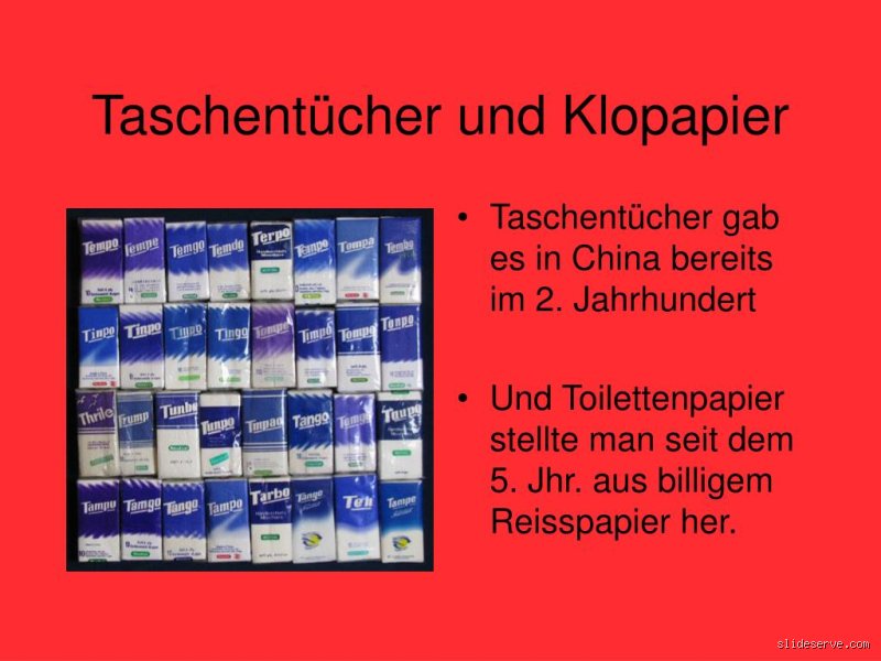 Wann gab es das erste Klopapier?