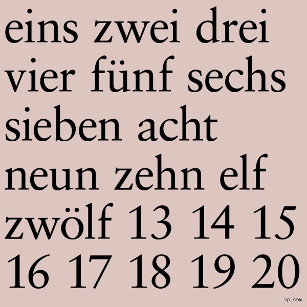 Warum wird 15 ausgeschrieben?