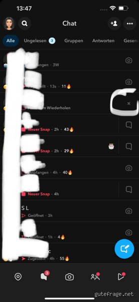 Was heißt 3 auf Snap?