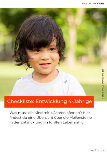 Was muss ein Kind mit 4 Jahren können? Tabelle und detaillierte Meilensteine