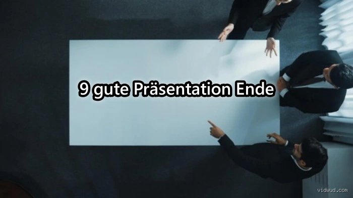 Was sage ich am Ende einer Präsentation?