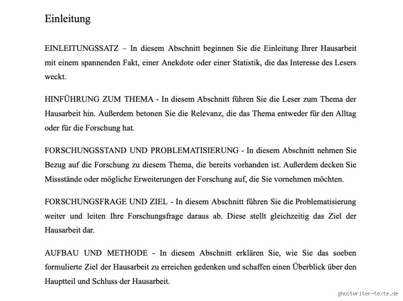Hausarbeit Einleitung: Wie lang muss sie bei 15 Seiten wirklich sein?!