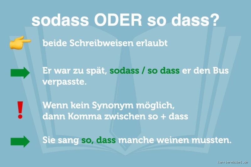 Wie schreibt man sodass oder so dass?