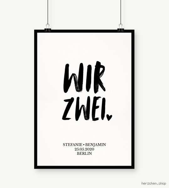 Wie schreibt man wir zwei?