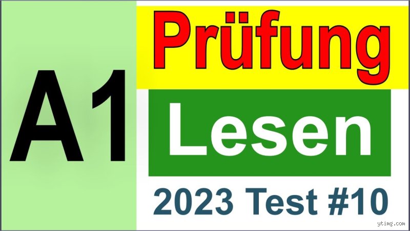 Wie sieht die A1 Prüfung aus?