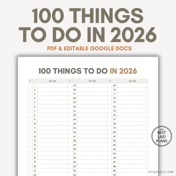 Quelles sont les choses à faire absolument en 2026 ?