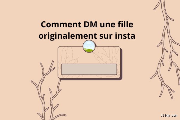 Comment DM une fille ?