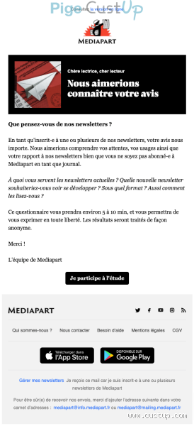 Comment envoyer un message à Mediapart ?