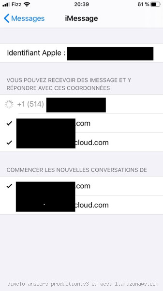 Pourquoi iMessage ne veut pas s'activer avec mon numéro ?