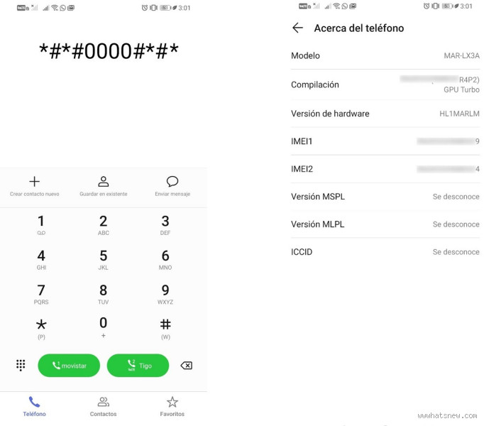 Quel est le Code universel de Huawei ?
