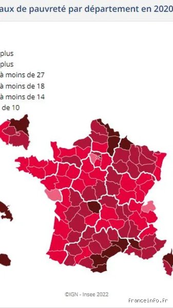 Quels sont les 20 départements les plus pauvres de France ? Analyse de la fracture territoriale