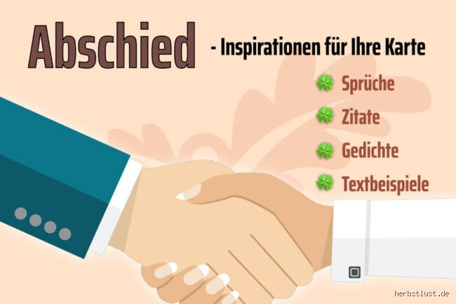 Wie verabschiedet man sich am besten?