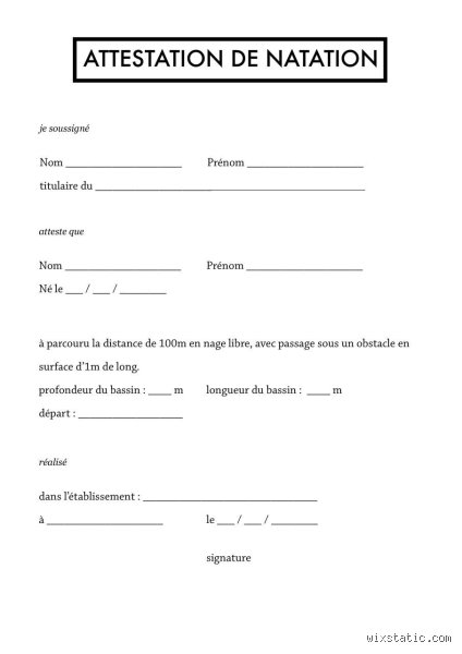 Comment obtenir une attestation de natation ? Mon guide complet, sans chichis.
