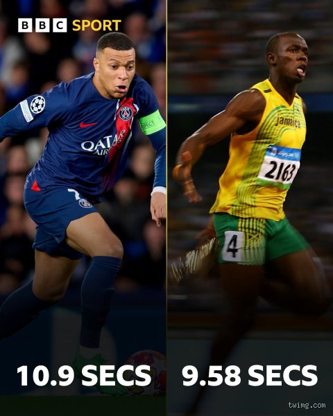 Est-ce que Mbappé court plus vite que Usain Bolt ? Analyse d'un duel impossible